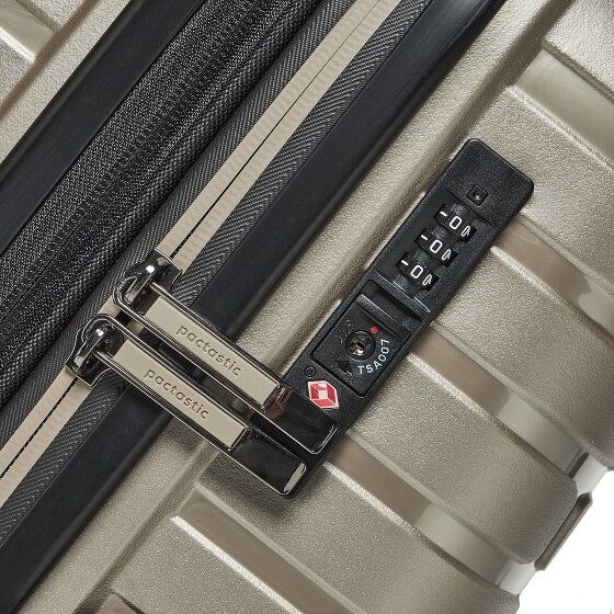 Pactastic Collection 04 THE MEDIUM + 4 ruote Carrello M 66 cm con piega di espansione