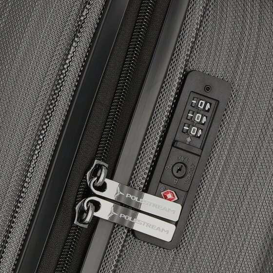 Polestream Moonrock 4 ruote Set di valigie 3 pezzi con piega di espansione