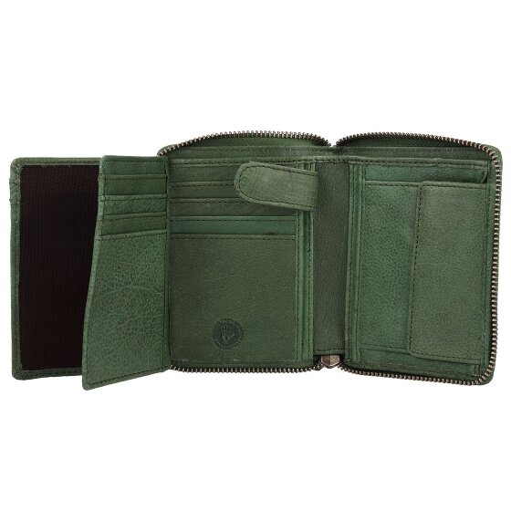 Greenburry Portafoglio in pelle lavata vintage 10 cm