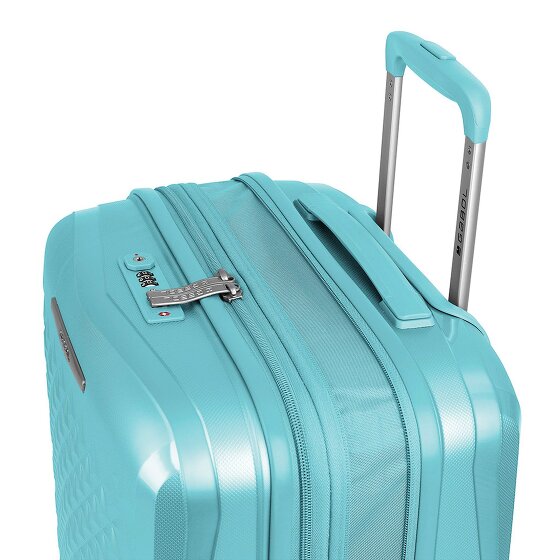 Gabol Queens 4 ruote Set di valigie 3 pezzi con piega di espansione