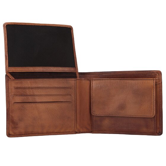 Jack Kinsky Portafoglio Nelson RFID in pelle 13 cm