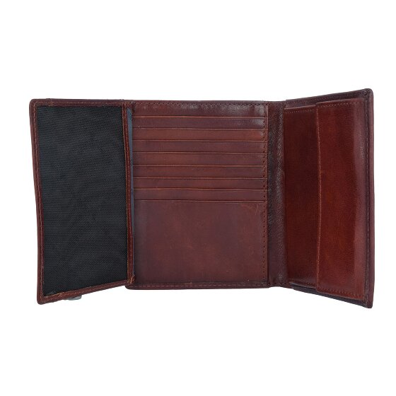 Braun Büffel Arezzo Portafoglio RFID in pelle 10 cm