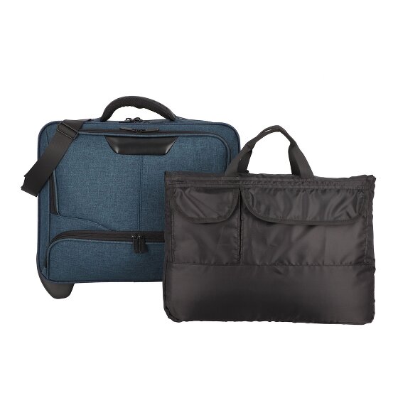 Dermata 2 ruote Carrello business 46 cm Scomparto per laptop