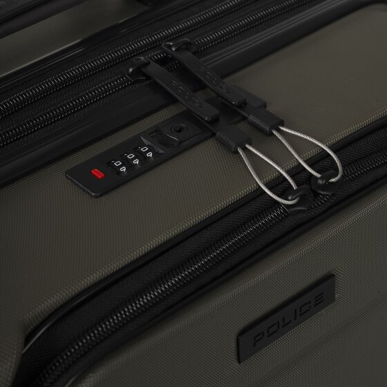 Police London 4 ruote Carrello della cabina 55 cm Scomparto per laptop con piega di espansione