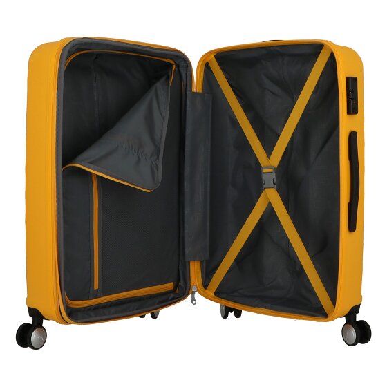 American Tourister Summer Square 4 ruote Set di valigie 3 pezzi con piega di espansione