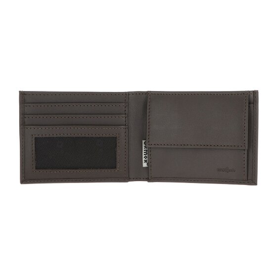 oxmox Leather Portafoglio Protezione RFID Vera Pelle 11 cm