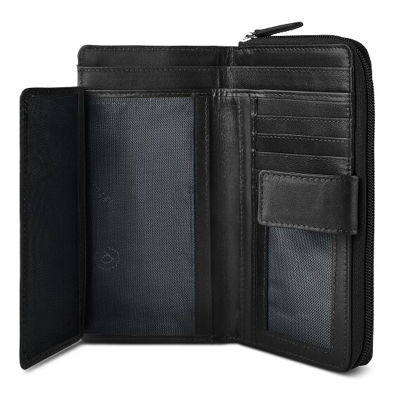 bugatti Valencia Portafoglio Protezione RFID Vera Pelle 19 cm