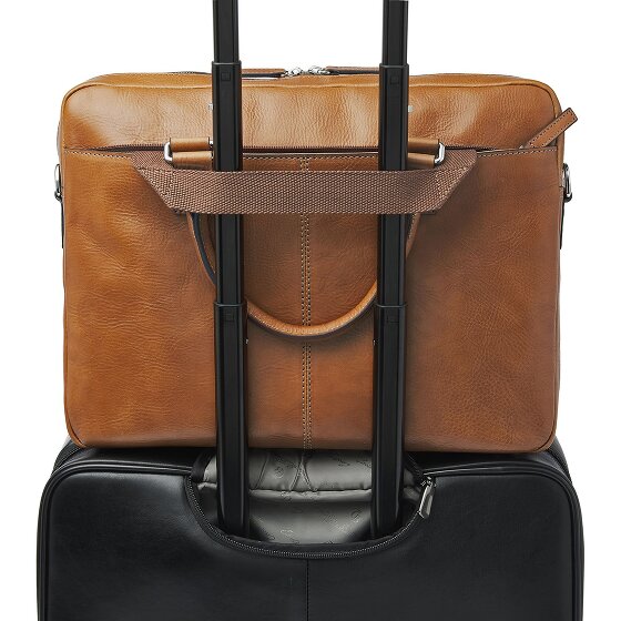 Castelijn & Beerens Peter Valigetta Protezione RFID Vera Pelle 40 cm Vano porta PC