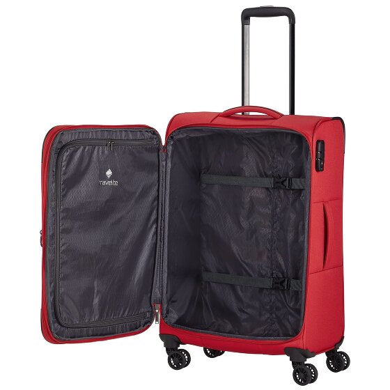 Travelite Chios 4 ruote Set di valigie 3 pezzi con piega di espansione