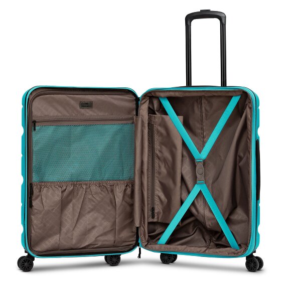 Franky Munich 4.0 Set di valigie a 4 ruote, 3 pezzi con piega elastica