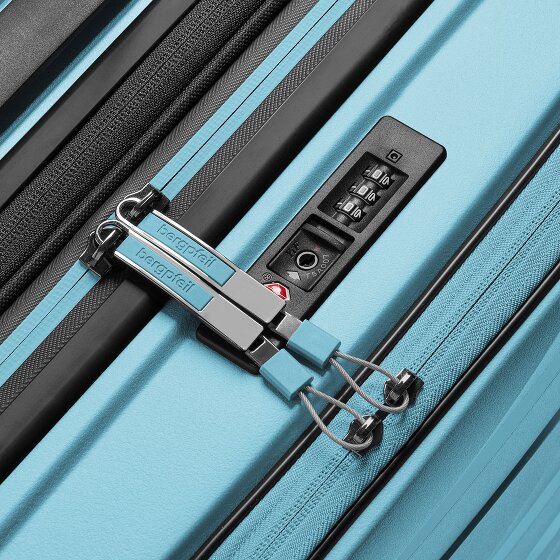 Bergpfeil Travel 4 ruote Carrello della cabina 55 cm Scomparto per laptop con piega di espansione