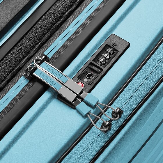 Bergpfeil Travel 4 ruote Carrello della cabina 55 cm Scomparto per laptop con piega di espansione