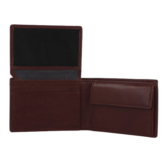 Braun Büffel Arezzo Portafoglio Protezione RFID Pelle 10.5 cm