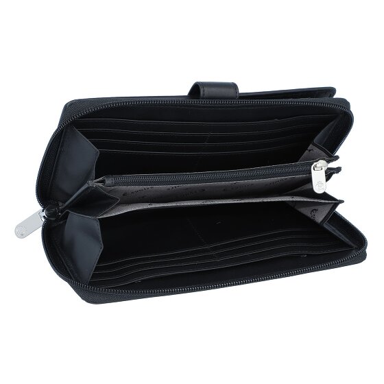 Esquire Nuovo portafoglio di seta in pelle 18 cm