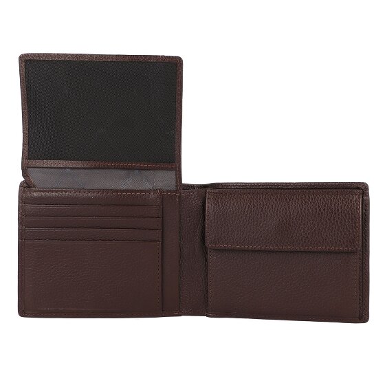 Braun Büffel Portafoglio Prato RFID in pelle 12 cm