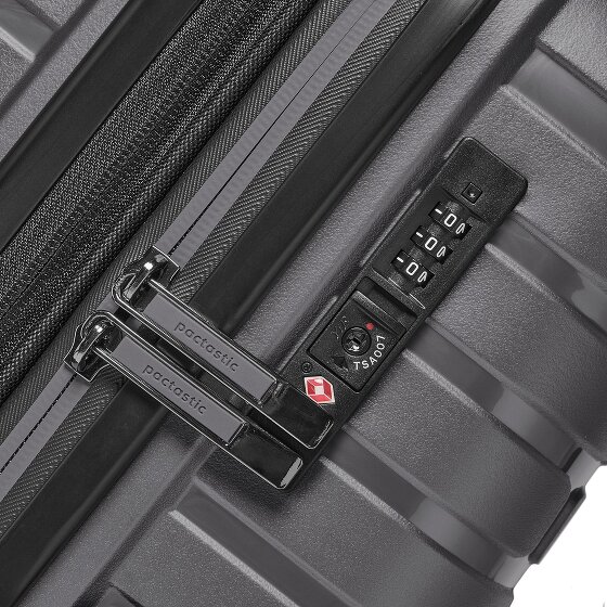 Pactastic Collection 04 THE MEDIUM + 4 ruote Carrello M 66 cm con piega di espansione