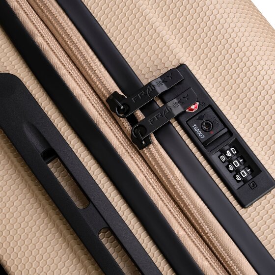 Franky Munich 4.0 Set di valigie a 4 ruote, 3 pezzi con piega elastica