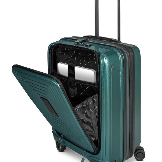 Redolz Set di valigie Essentials 14 a 4 ruote 2 pz. scomparto per laptop con piega elastica
