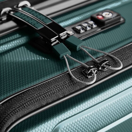 Redolz Set di valigie Essentials 14 a 4 ruote 2 pz. scomparto per laptop con piega elastica
