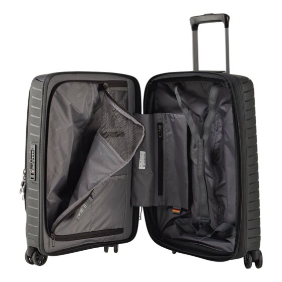 Stratic Novium 4 ruote Carrello della cabina S 55 cm Scomparto per laptop con piega di espansione