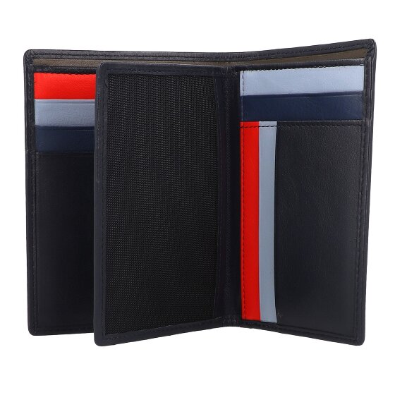 DuDu Tiberio Portafoglio Protezione RFID Vera Pelle 9.5 cm