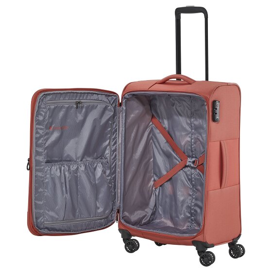 Travelite Croatia 4 ruote Set di valigie 3 pezzi con piega di espansione