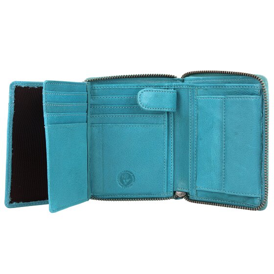 Greenburry Portafoglio in pelle lavata vintage 10 cm