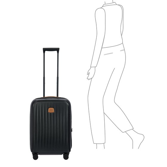 Bric's Taormina 4 ruote Carrello S 57 cm con piega di espansione