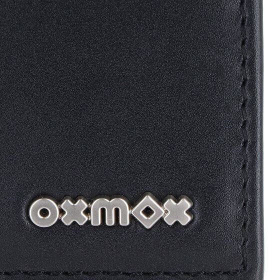 oxmox Leather Portafoglio Protezione RFID Vera Pelle 12 cm