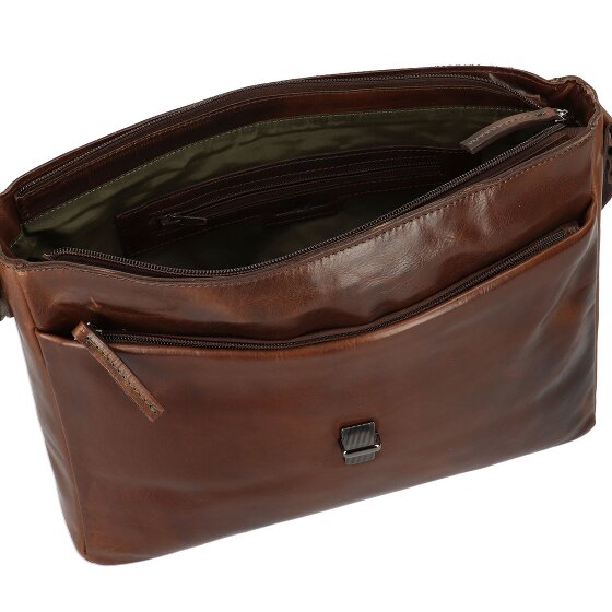 Greenburry Newport Messaggero Vera Pelle 35 cm
