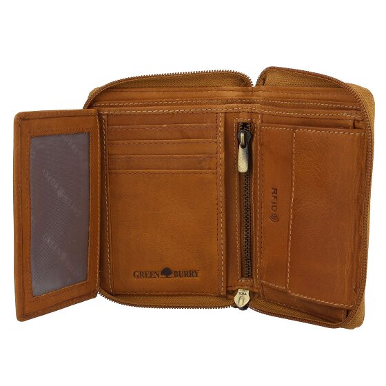 Greenburry Tornado Portafoglio Protezione RFID Pelle 10 cm