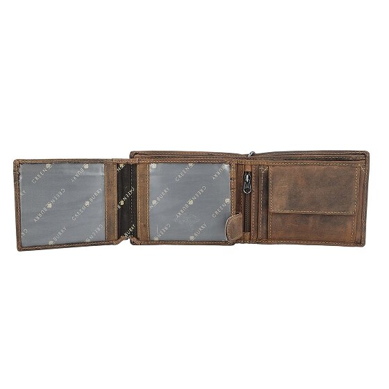 Greenburry Portafoglio vintage con catena a teschio in pelle 12,5 cm