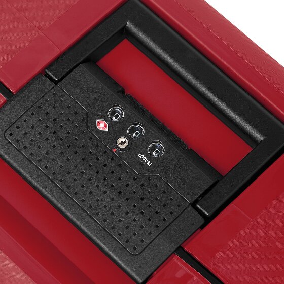 Redolz Essentials 15 Set di valigie da 4 ruote con 4 ruote S+L con chiusura a tre punti