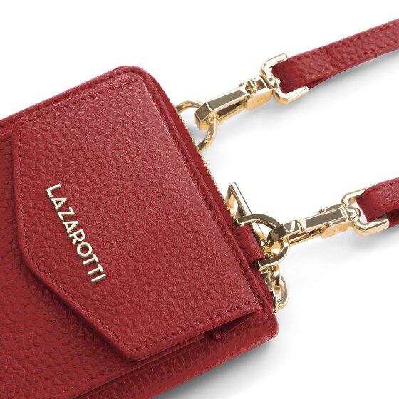 Lazarotti Bologna Portafoglio in pelle con zip Custodia per cellulare in pelle 19 cm