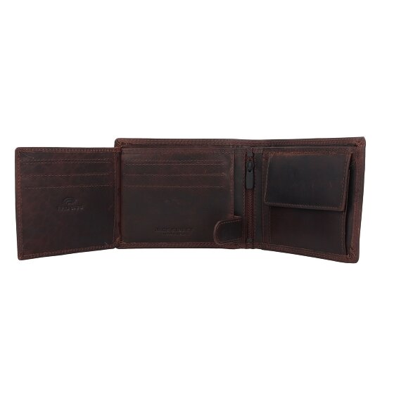 Jack Kinsky Monterey 101 Portafoglio Protezione RFID Pelle 13 cm