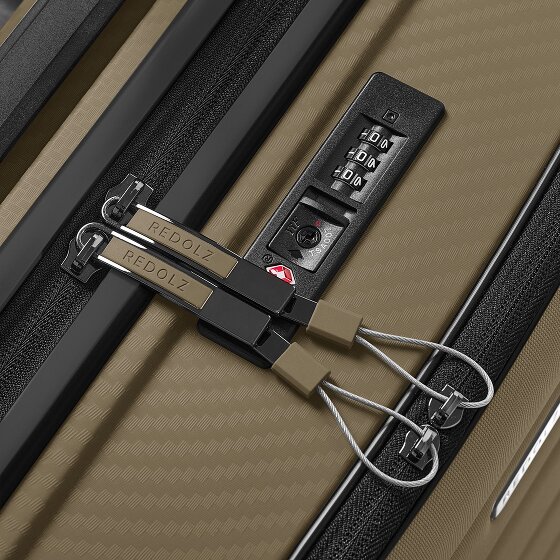 Redolz Essentials 17 Trolley da cabina a 4 ruote 55 cm con tasca morbida per laptop