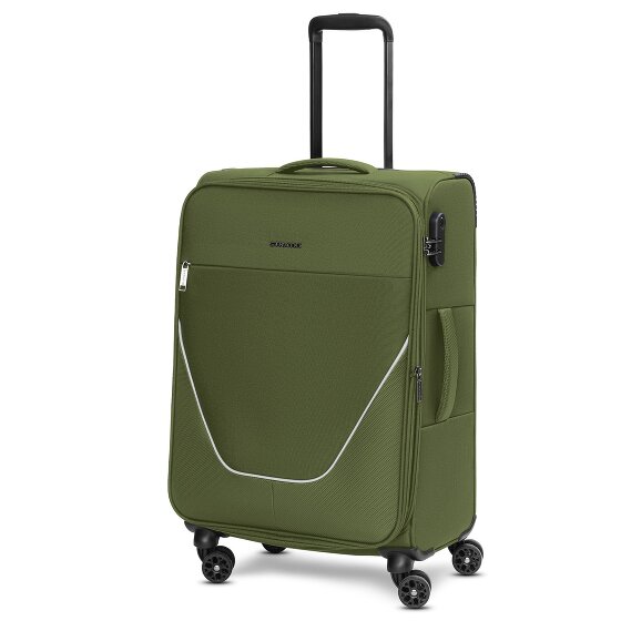 Stratic taska set di valigie a 4 ruote 3 pezzi con piega elastica