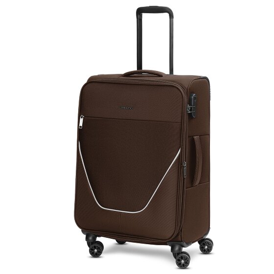 Stratic taska set di valigie a 4 ruote 3 pezzi con piega elastica
