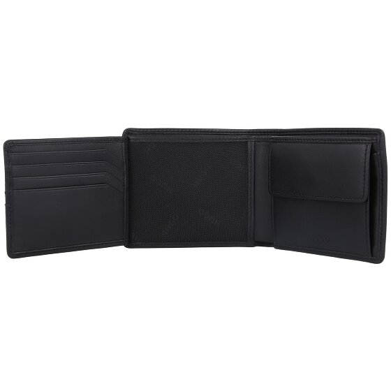Hugo Portafoglio Trifold Subway in pelle 11 cm