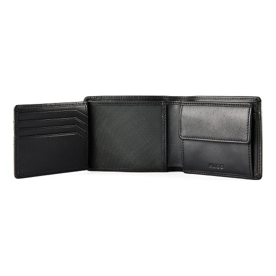 Hugo Portafoglio Trifold Subway in pelle 11 cm