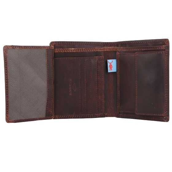 Jack Kinsky Monterey 102 Portafoglio Protezione RFID Pelle 9.5 cm