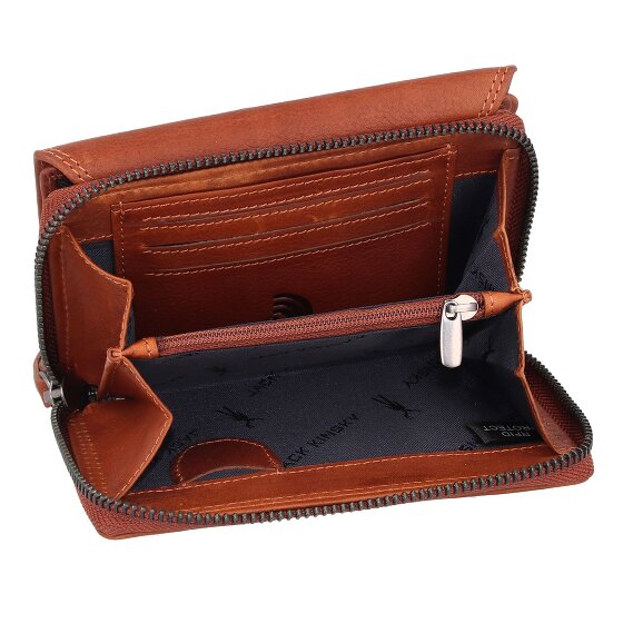 Jack Kinsky Portafoglio Protezione RFID Pelle 13.5 cm