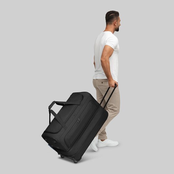 Redolz Set di borse da viaggio a 2 ruote Duffle Essentials 2 pezzi L+L con piega elastica