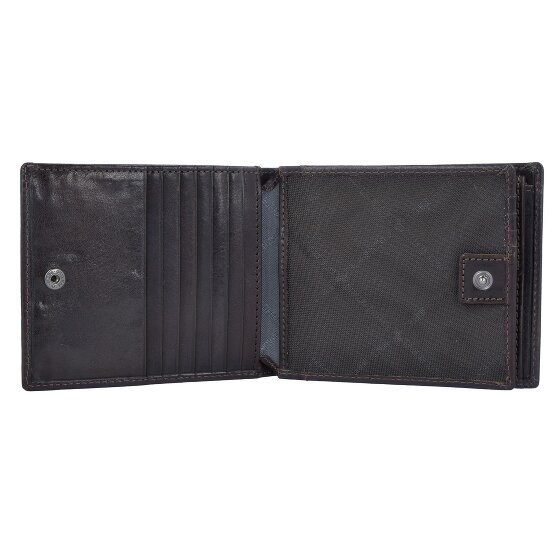 Braun Büffel Arezzo Portafoglio RFID in pelle 12 cm