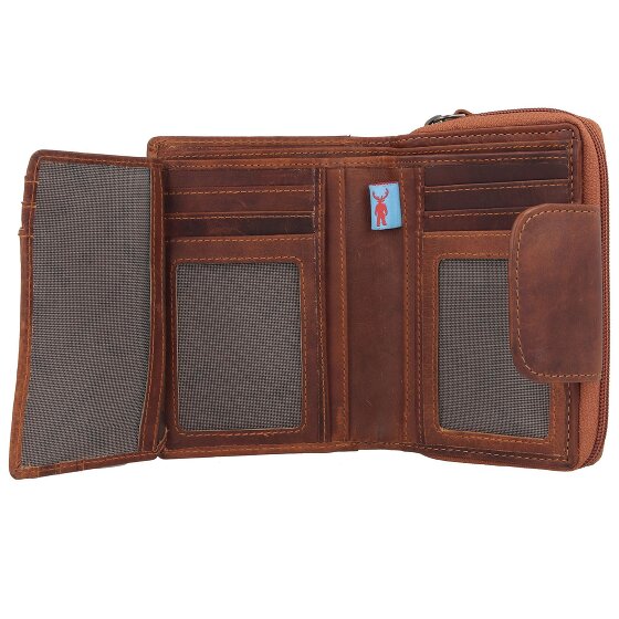 Jack Kinsky Monterey Portafoglio Protezione RFID Pelle 10 cm