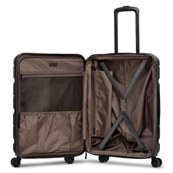 Franky Munich 4.0 Set di valigie a 4 ruote, 3 pezzi con piega elastica