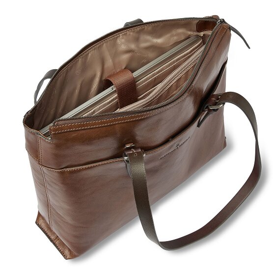 Castelijn & Beerens Rien Borsa a spalla Protezione RFID Vera Pelle 40 cm Vano porta PC