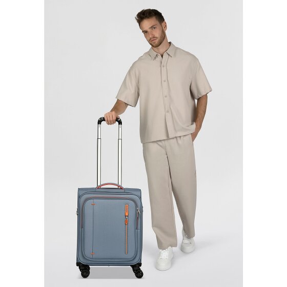 American Tourister Cloudrider 4 ruote Carrello della cabina S 55 cm con piega di espansione