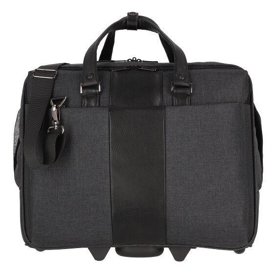 Dermata 2 ruote Carrello business 46 cm Scomparto per laptop