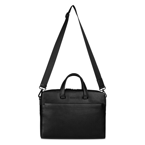 bugatti Black Valigetta Pelle 39 cm Scomparto per laptop